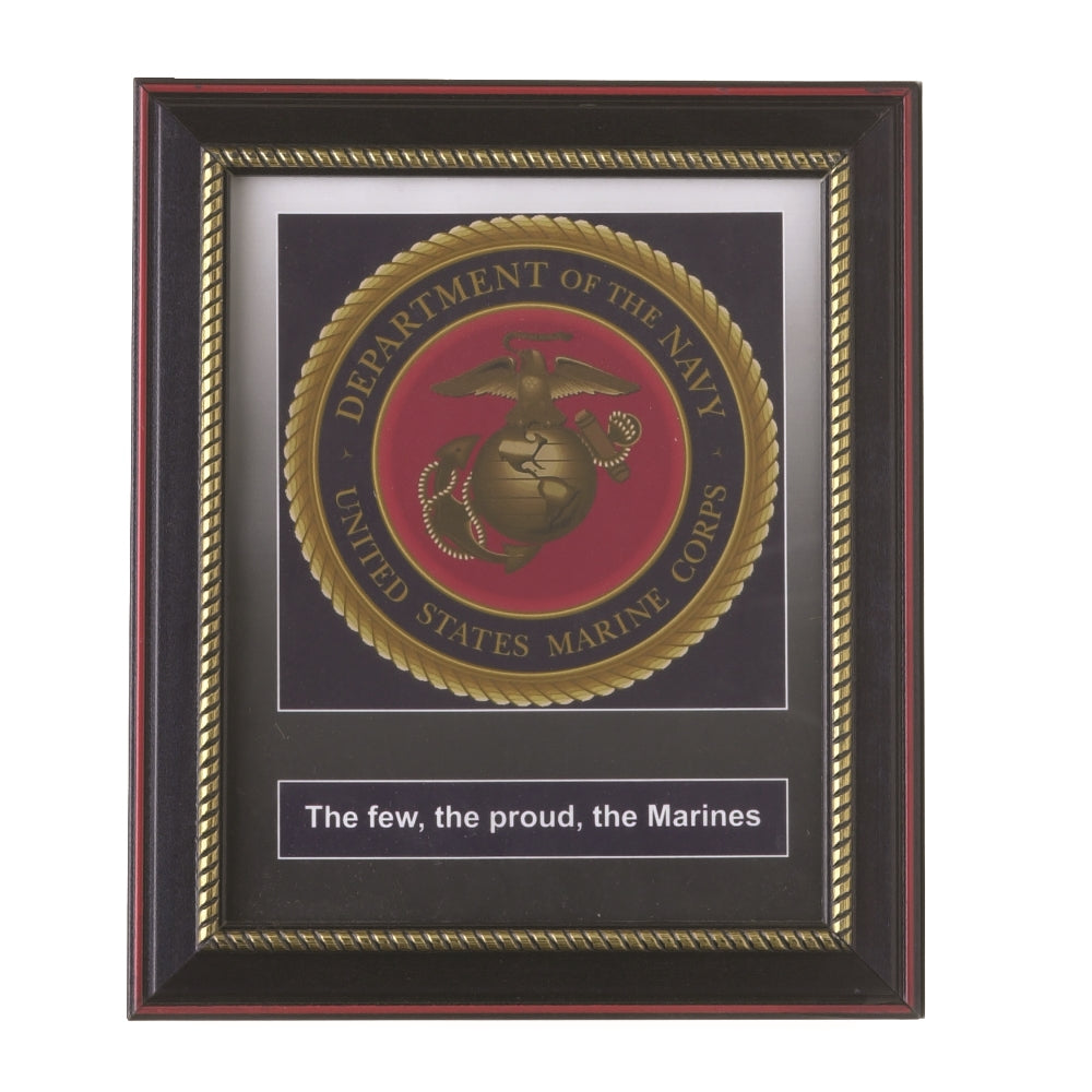 Image of SKILCRAFT® Military-Themed Picture Frame, U.S. Marine Corp, 8" x 10"
