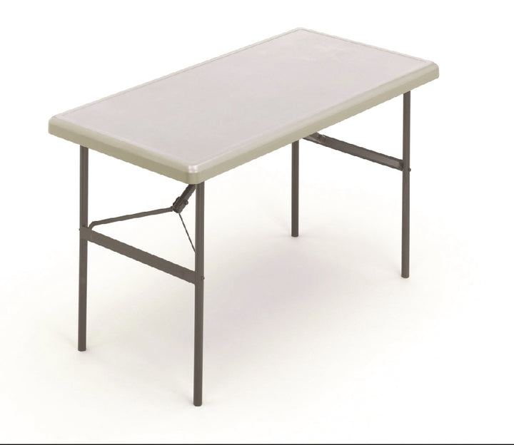 Image of SKILCRAFT® Rectangular Folding Table, 600 lb weight capacity, 48" W x 29" H x 24" D, Platinum Gray