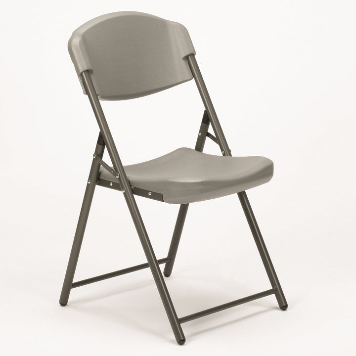 Image of SKILCRAFT® Folding Chair, Charcoal, Box of 4