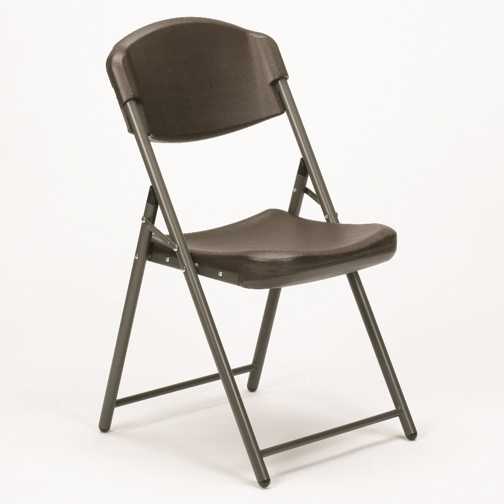 Skilcraft Folding Chair, Espresso Brown