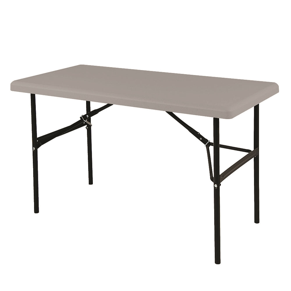 Image of SKILCRAFT® Rectangular Folding Table, 600 lb weight capacity, 48" W x 29" H x 24" D, Charcoal Gray