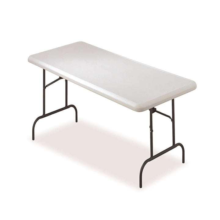 Image of SKILCRAFT® Rectangular Folding Table, 600 lb weight capacity, 60" W x 29" H x 30" D, Platinum Gray