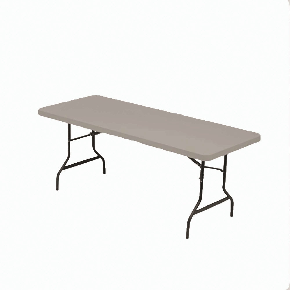 Rectangular Folding Table, 600 lb weight capacity, 72" W x 29" H x 30" D, Platinum Gray