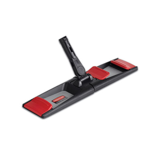 Image of Rubbermaid® Commercial 2132428 Adaptable Flat Mop Frame, 18.25 x 4, Plastic, Black/Gray/Red