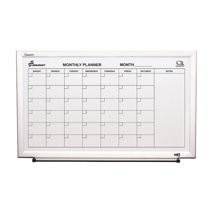 Quartet/Skilcraft Cubicle Magnetic Dry Erase Monthly Calendar Board