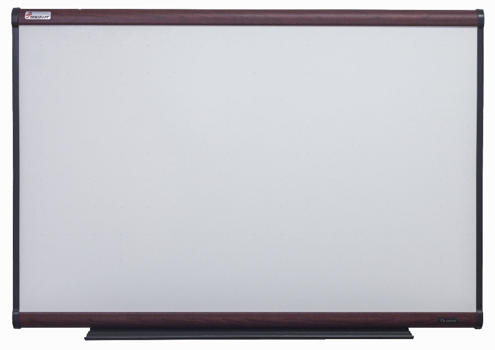 Image of Quartet® SKILCRAFT® Total Erase White Board, Mahogany Finish Frame, 36" x 24"