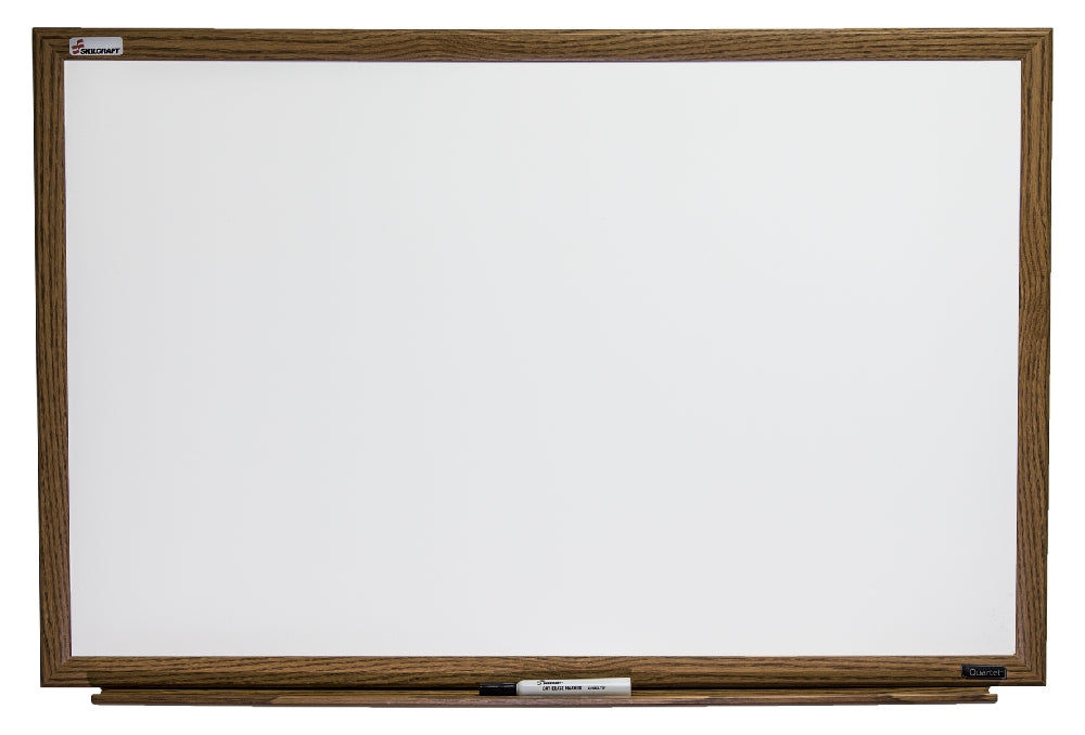 Image of Quartet® SKILCRAFT® Melamine Dry Erase White Board, 36" x 24"