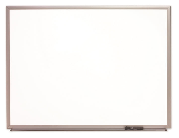 Image of Quartet® SKILCRAFT® Dry Erase Magnetic Painted Whiteboard, Steel Surface, Brushed Silver Aluminum Frame, 48" x 36"