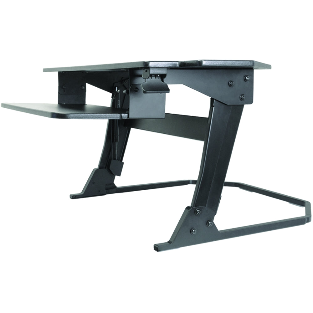 Image of SKILCRAFT® Corner Desktop Sit-Stand Workstation, 1 Each