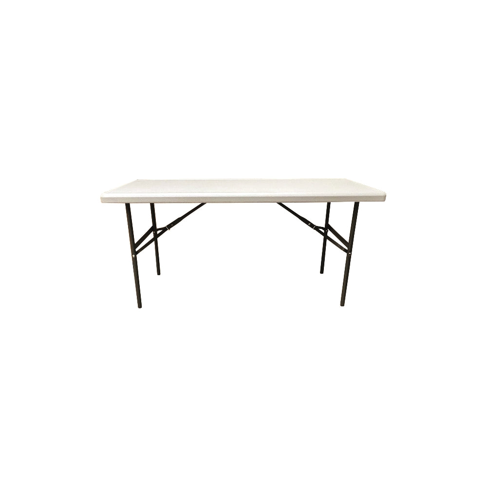 Image of SKILCRAFT® Rectangular Folding Table - 300 lb Weight Capacity - 60" W x 29" H x 24" D - Platinum Gray