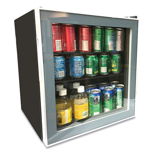 Image of Avanti ARBC17T2PG 1.6 Cu. Ft. Refrigerator/beverage Cooler, 18.25 X 17.25 X 20, Black/platinum Trim Glass Door