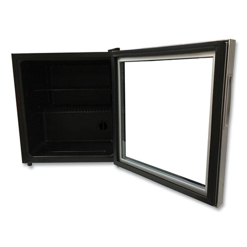 Image of Avanti ARBC17T2PG 1.6 Cu. Ft. Refrigerator/beverage Cooler, 18.25 X 17.25 X 20, Black/platinum Trim Glass Door