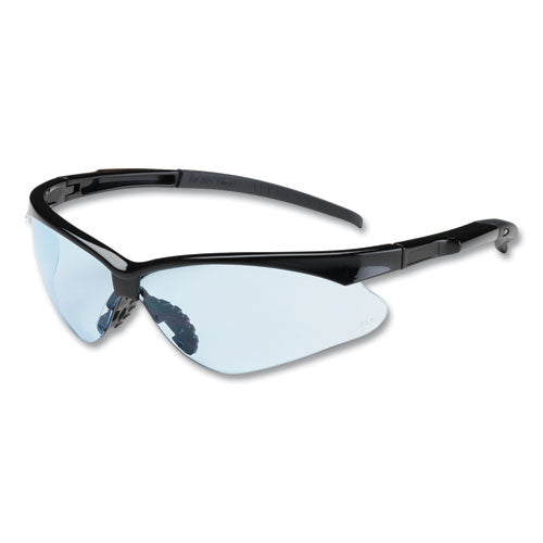 Image of Bouton® 250-28-0003 Adversary Optical Safety Glasses, Black Half Frame, Light Blue Dual Lens