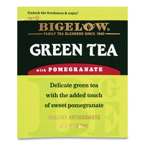 Image of Bigelow® RCB10363 Green Tea With Pomegranate, 0.07 Oz Tea Bag, 28/box