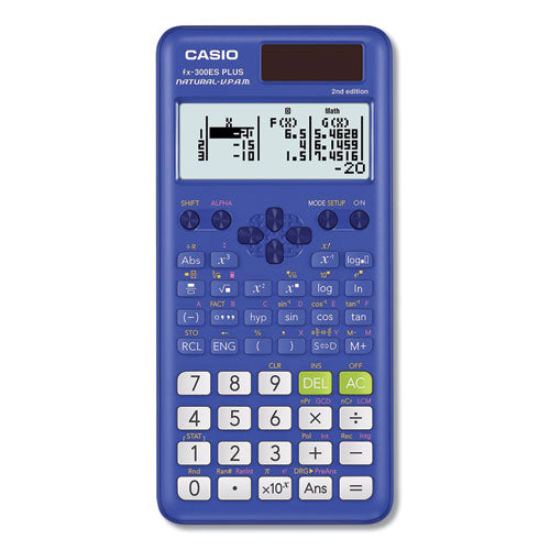 Image of Casio® FX-300ESPLS2-BU Fx-300es Plus 2nd Edition Scientific Calculator, 16-Digit Lcd, Blue