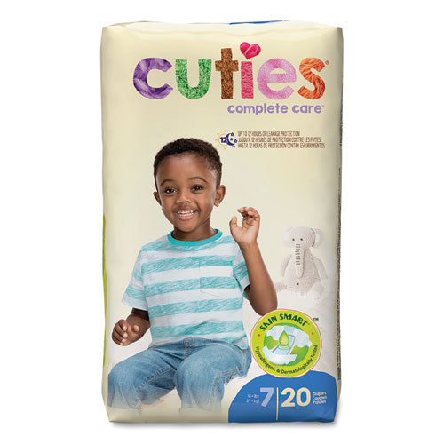 Image of Cuties® CRD701 Premium Jumbo Diapers, Size 7, 41 Lbs And Up, 80/carton
