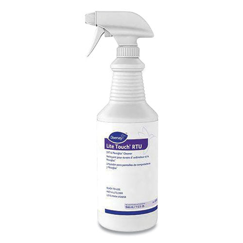 Image of Diversey 03970. Lite Touch Crt And Plexiglas Cleaner, 32 Oz Spray Bottle, 12/carton