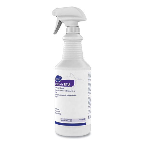 Image of Diversey 03970. Lite Touch Crt And Plexiglas Cleaner, 32 Oz Spray Bottle, 12/carton