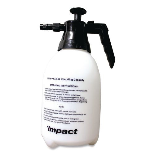 Image of Impact® 6500 Pump-Up Sprayer/foamer, 64 Oz, Translucent White/black