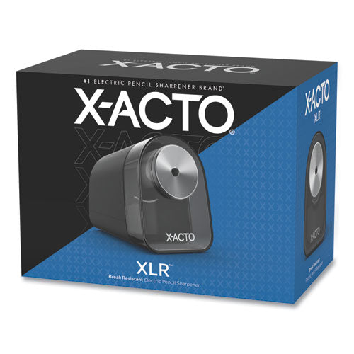 Image of X-ACTO® 1818X Model 1818 Xlr Office Electric Pencil Sharpener, Ac-Powered, 3.5 X 5.5 X 4.5, Black/silver/smoke