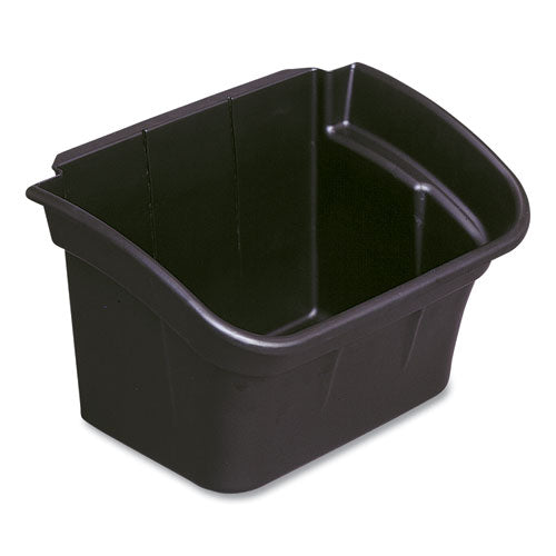 Image of Rubbermaid® Commercial FG335488BLA Utility Bin, 4 gal, 17" x 12.13" x 10.5", Black
