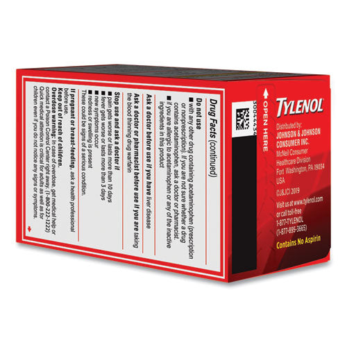 Image of Tylenol® 044905 Extra Strength Pain Reliever Caplets, 24 Caplets