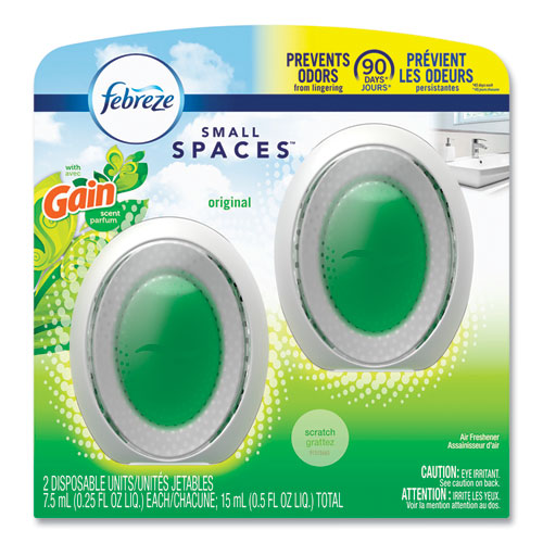 Image of Febreze® 93330EA SMALLSPACES, GAIN ORIGINAL SCENT, 7.5 ML CARTRIDGE, 2/PACK