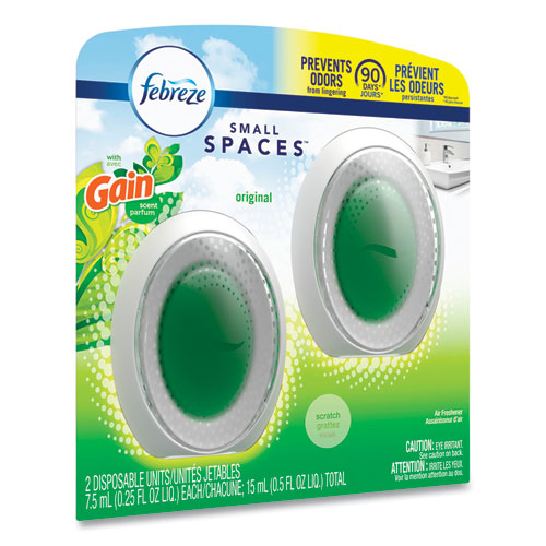 Image of Febreze® 93330EA SMALLSPACES, GAIN ORIGINAL SCENT, 7.5 ML CARTRIDGE, 2/PACK