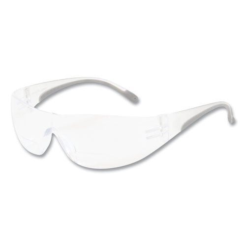Image of Bouton® 250-27-0030 Zenon Z12R Bifocal Reading Rimless Indoor/Outdoor Optical Eyewear, 3.0+ Diopter, Frameless, Clear Single Lens