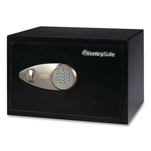 Image of Sentry® Safe X055 X055 Digital Security Safe, 0.58 Cu Ft, 13.8 X 10.6 X 8.7, Black/silver
