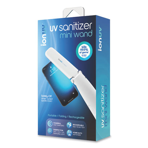 Image of Tzumi 7548ST Ionuv Mini Sanitizer Wand, White