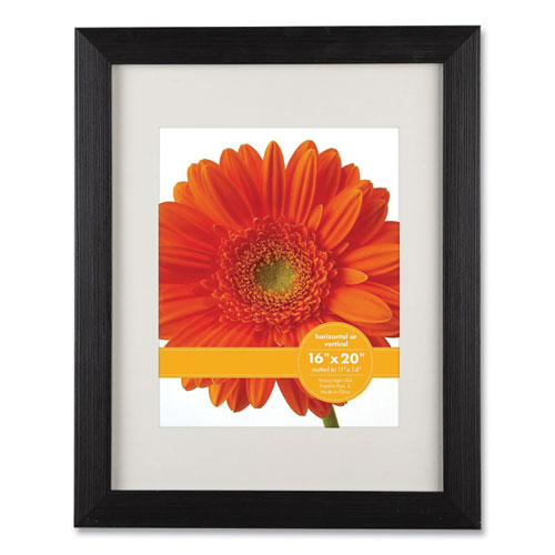 Image of Victory Light Woodtone Poster Frame With Mat, 11 X 14 Insert, Cappuccino