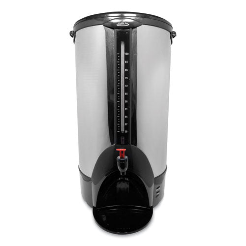 Image of Coffee Pro CP100XX Home/business 100-Cup Double-Wall Percolating Urn, Stainless Steel