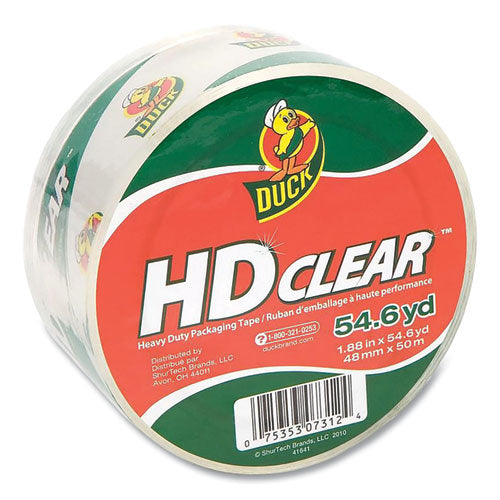 Image of DuckÂ® Heavy-Duty Carton Packaging Tape, 3" Core, 1.88" X 54.6 Yds, Clear