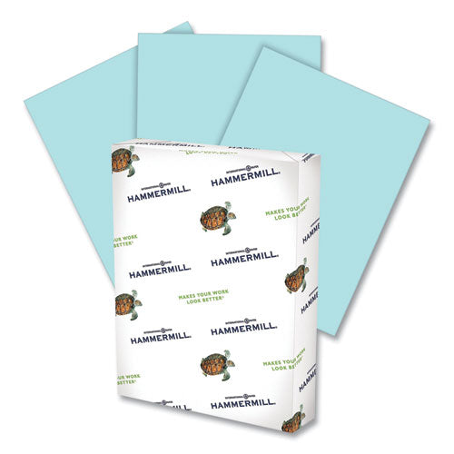 Image of Hammermill® 102137 Colors Print Paper, 20 lb Bond Weight, 11 x 17, Blue, 500/Ream