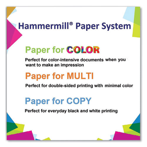 Image of Hammermill® 102137 Colors Print Paper, 20 lb Bond Weight, 11 x 17, Blue, 500/Ream