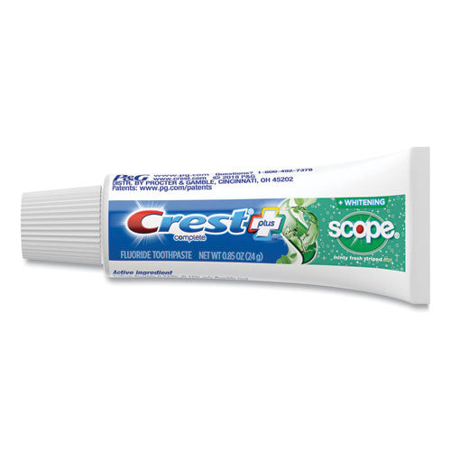Image of CrestÂ® Complete Whitening Toothpaste + Scope, Minty Fresh, 0.85 Oz Tube, 36/carton