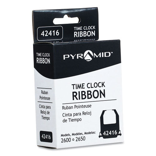 Image of Pyramid Technologies 42416 42416 Time Clock Ribbon, Black