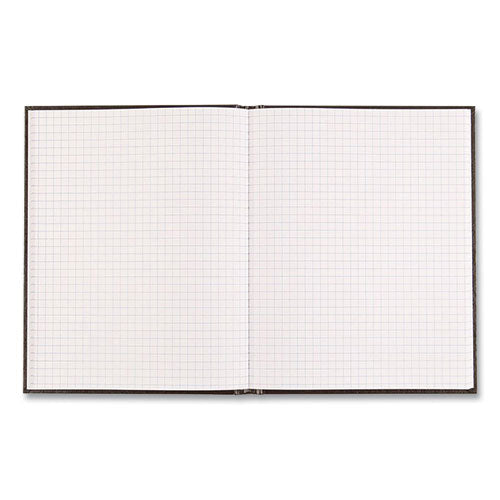 Image of BluelineÂ® Professional Quad Notebook, Quadrille Rule (4 sq/in), Black Cover, (96) 9.25 x 7.25 Sheets