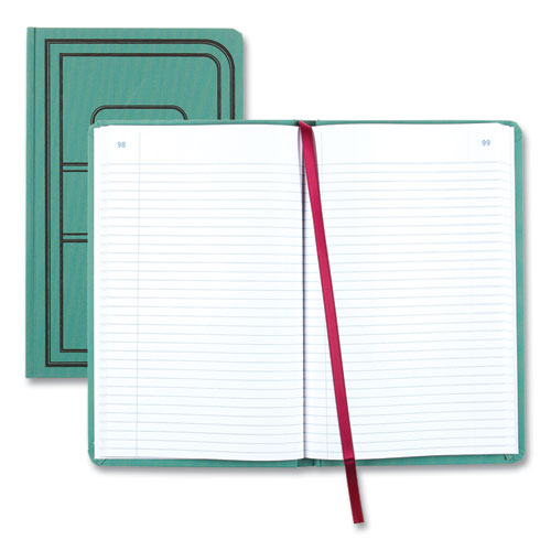 Image of National® A66300R Tuff Series Record Book, Green Cover, 12 X 7.5 Sheets, 300 Sheets/book