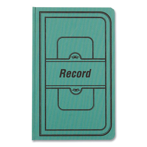 Image of National® A66300R Tuff Series Record Book, Green Cover, 12 X 7.5 Sheets, 300 Sheets/book