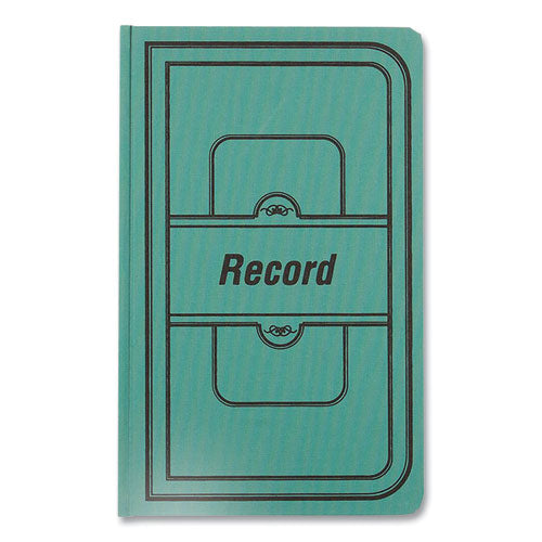 Image of National® A66150R Tuff Series Record Book, Green Cover, 12 X 7.5 Sheets, 150 Sheets/book