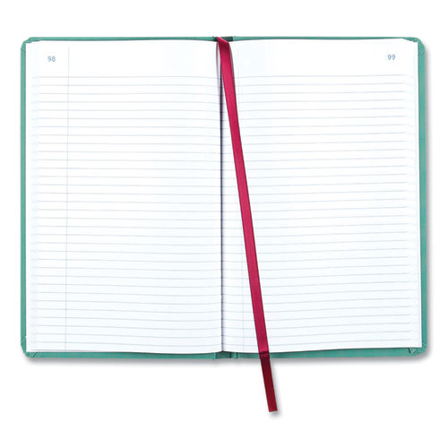 Image of National® A66150R Tuff Series Record Book, Green Cover, 12 X 7.5 Sheets, 150 Sheets/book