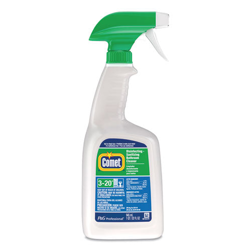 Image of Comet® 19214 Disinfecting-Sanitizing Bathroom Cleaner, 32 Oz Trigger Spray Bottle, 6/carton