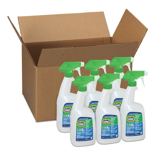 Image of Comet® 19214 Disinfecting-Sanitizing Bathroom Cleaner, 32 Oz Trigger Spray Bottle, 6/carton