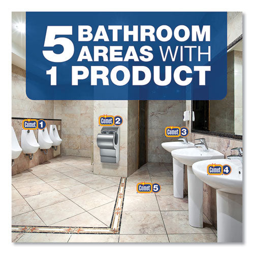 Image of Comet® 22570 Disinfecting-Sanitizing Bathroom Cleaner, One Gallon Bottle, 3/carton