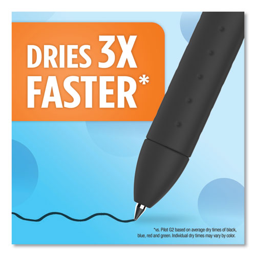 Image of Paper Mate® 1951722 InkJoy Gel Pen, Retractable, Fine 0.5 mm, Blue Ink, Blue Barrel, Dozen