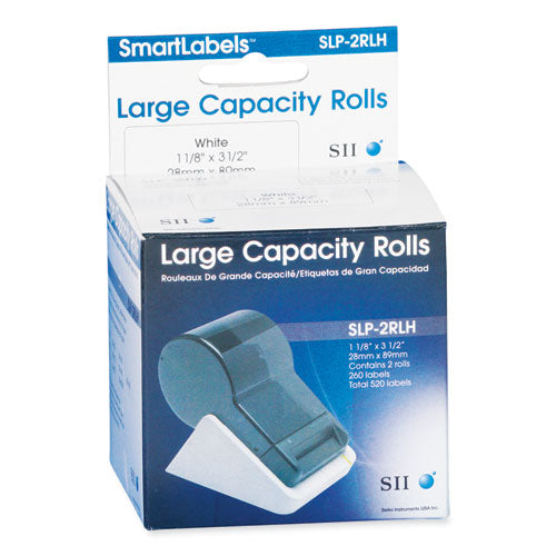 Image of Seiko Slp-2rlh Self-Adhesive Address Labels, 1.12" X 3.5", White, 260 Labels/roll, 2 Rolls/box