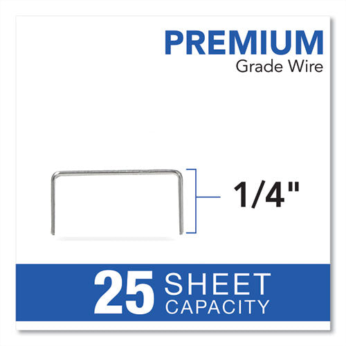 Image of Swingline® S7050051 Desktop Electric Stapler Cartridge, 0.25" Leg, 0.5" Crown, Steel, 1,500/cartridge, 2 Cartridges/box, 3000/box