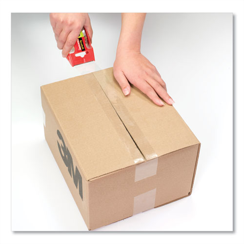 Image of Scotch® 3450S-RD-36GC Sure Start Packaging Tape With Dispenser, 3" Core, 1.88" X 38.2 Yds, Clear
